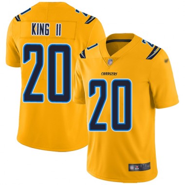 Los Angeles Chargers NFL Football Desmond King Gold Jersey Men Limited 20 Inverted Legend